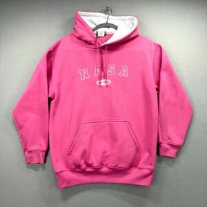 NASA Heavy Weight Hoodie Unisex Adults M Pink Fleece Lined Sansegal Kenpo